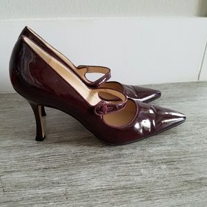 Manolo Blahnik Heels Burgundy, size 9